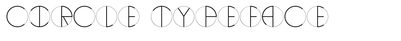 Circle typeface